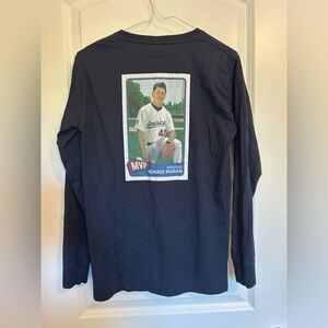 Men's RG ronald regan MVP baseball Long Sleeve Graphic Tee - Black